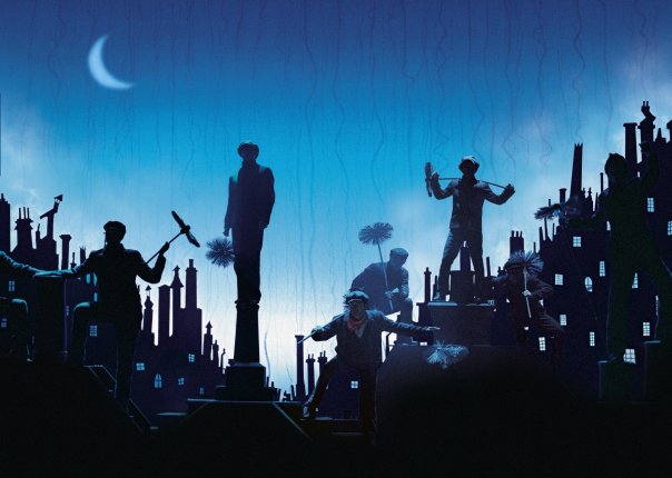 mary poppins chimney sweep silhouette